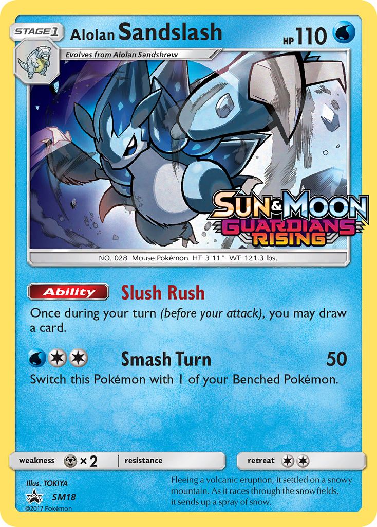 Alolan Sandslash (SM18) (Prerelease Promo) [Sun & Moon: Black Star Promos] | North Game Den