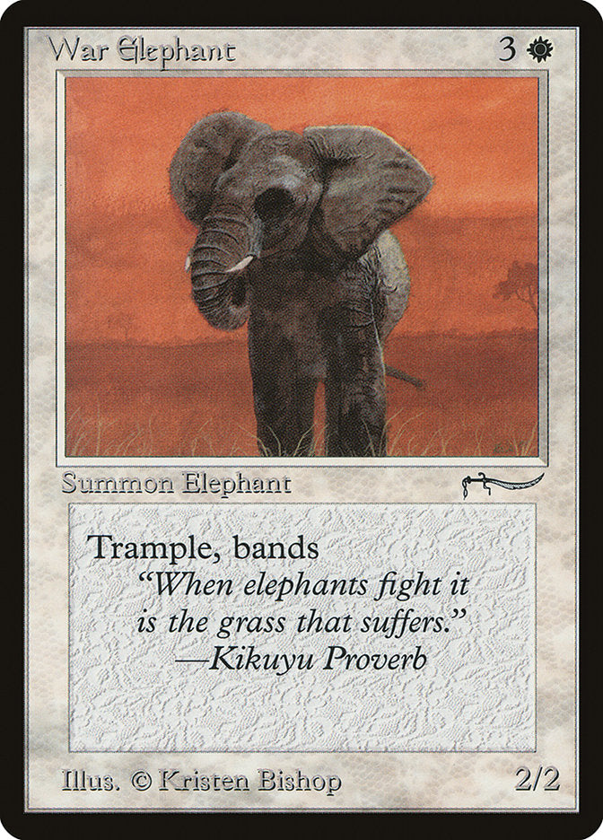 War Elephant (Light Mana Cost) [Arabian Nights] | North Game Den
