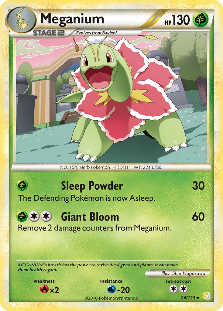 Meganium (26/123) [HeartGold & SoulSilver: Base Set] | North Game Den