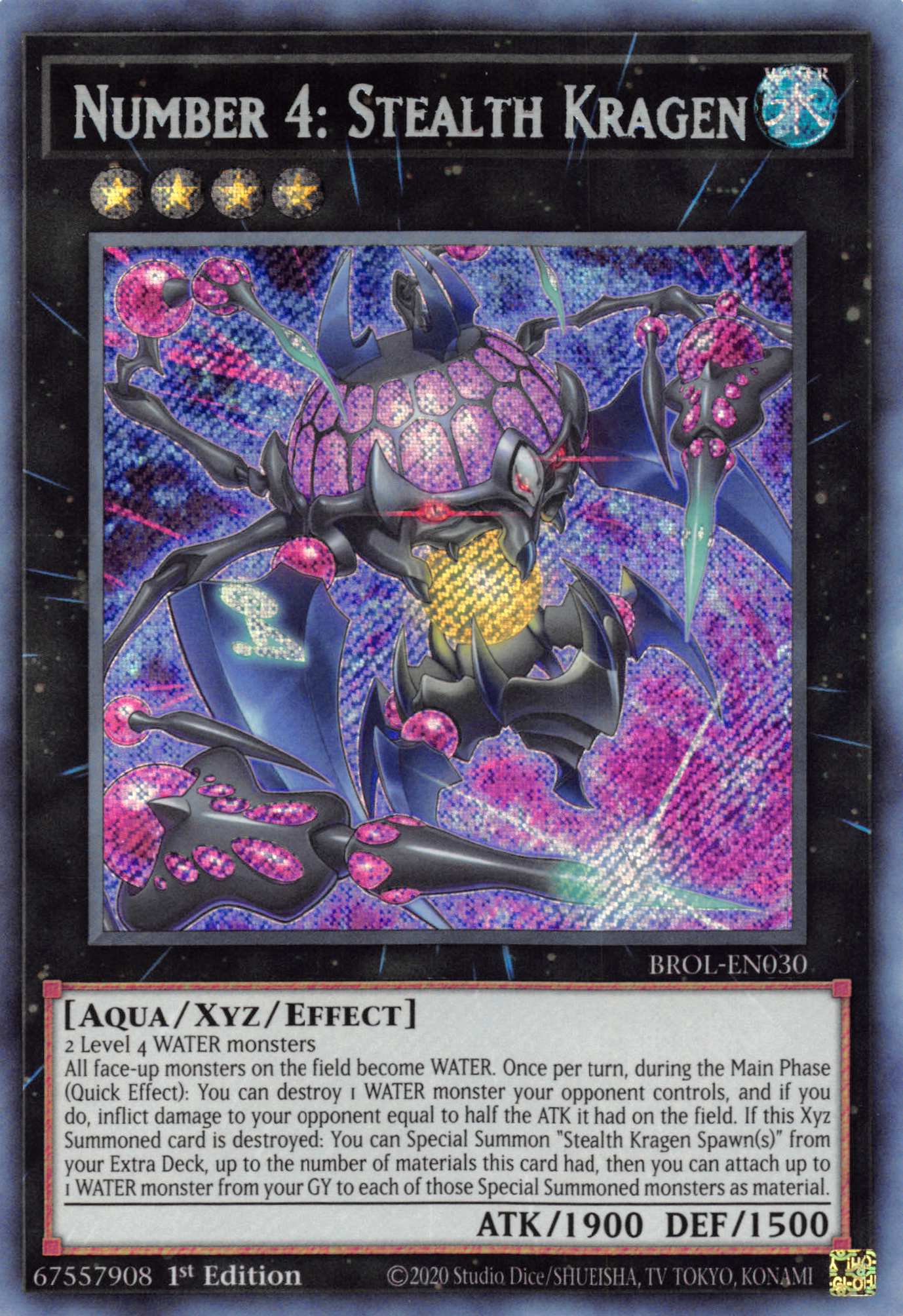 Number 4: Stealth Kragen [BROL-EN030] Secret Rare | North Game Den