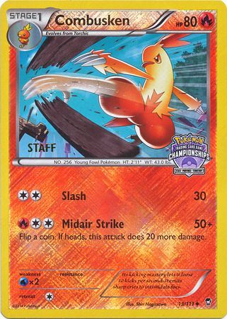 Combusken (13/111) (Championship Promo Staff) [XY: Furious Fists] | North Game Den