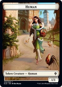 Human // Insect Double-sided Token (Challenger 2021) [Unique and Miscellaneous Promos] | North Game Den