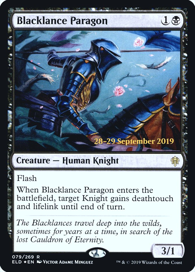 Blacklance Paragon  [Throne of Eldraine Prerelease Promos] | North Game Den