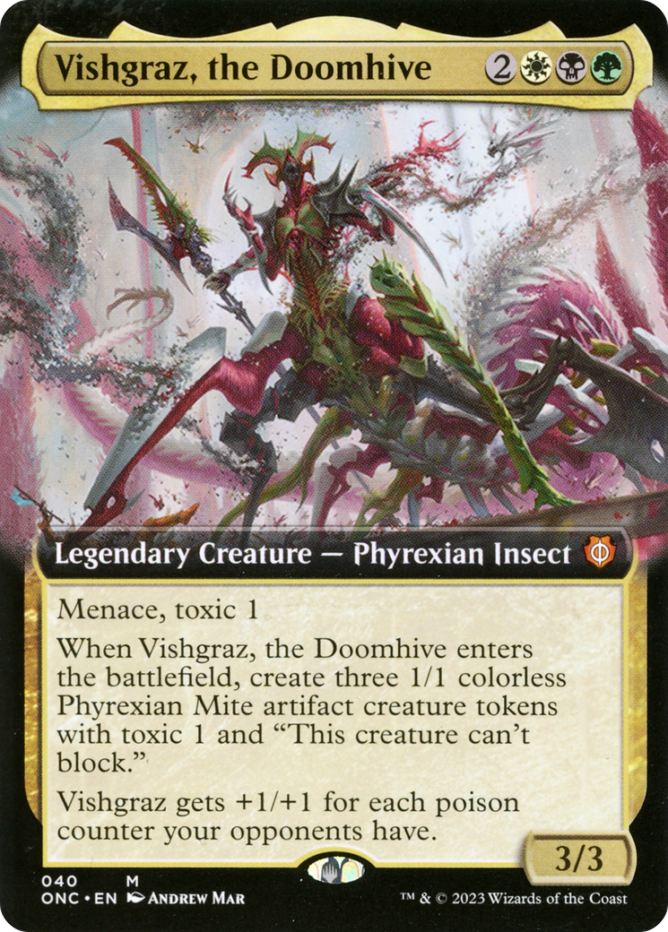 Vishgraz, the Doomhive (Extended Art) [Phyrexia: All Will Be One Commander] | North Game Den