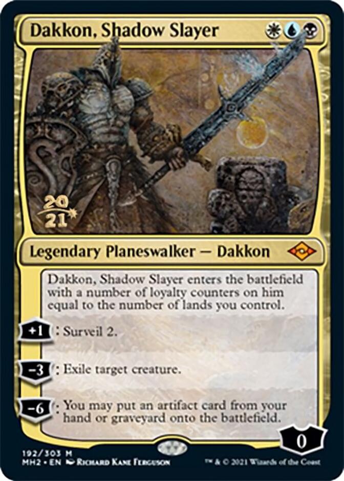 Dakkon, Shadow Slayer [Modern Horizons 2 Prerelease Promos] | North Game Den