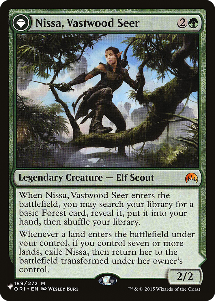 Nissa, Vastwood Seer // Nissa, Sage Animist [Secret Lair: From Cute to Brute] | North Game Den