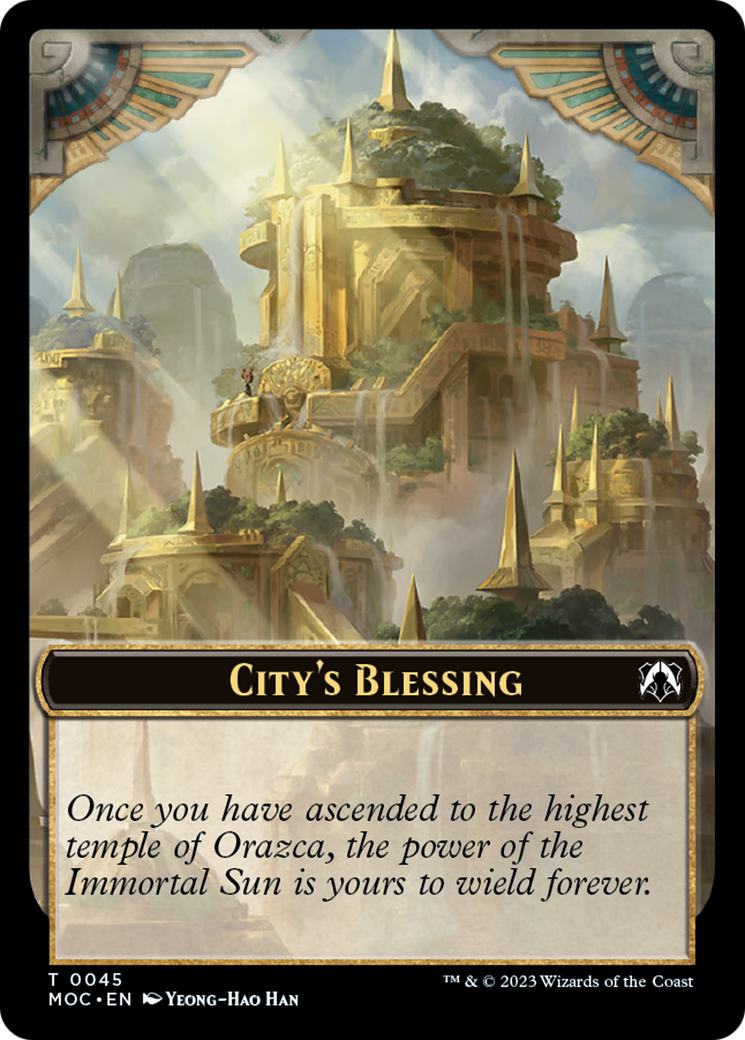 Butterfly // City's Blessing Double-Sided Token [March of the Machine Commander Tokens] | North Game Den