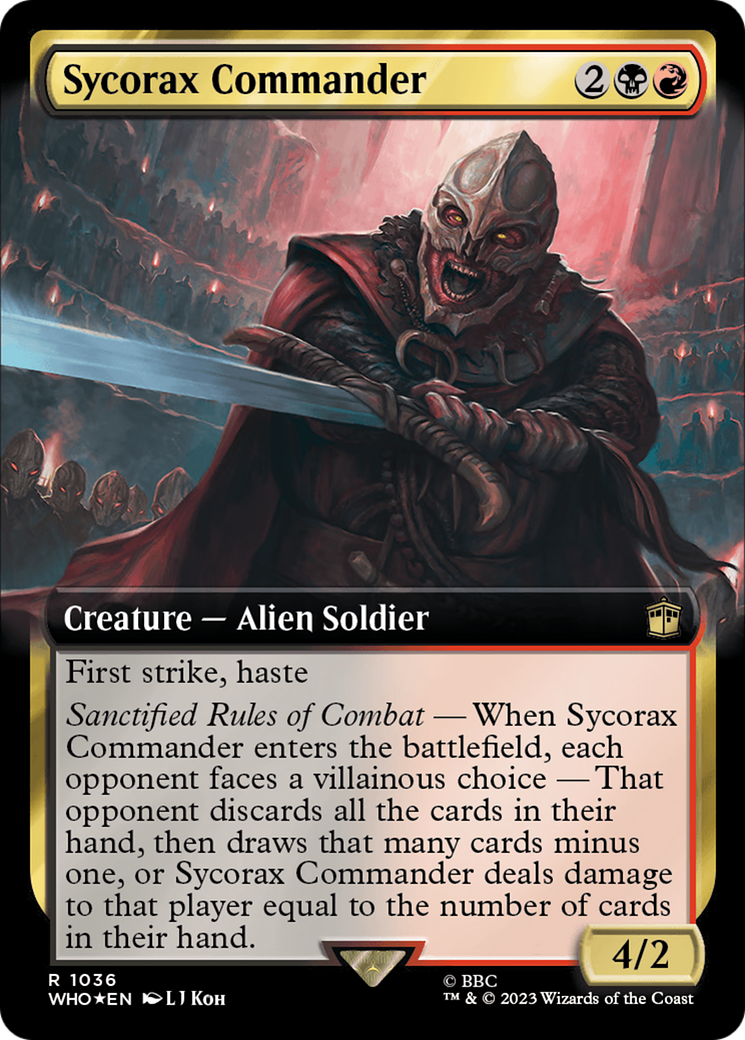 Sycorax Commander (Extended Art) (Surge Foil) [Doctor Who] | North Game Den