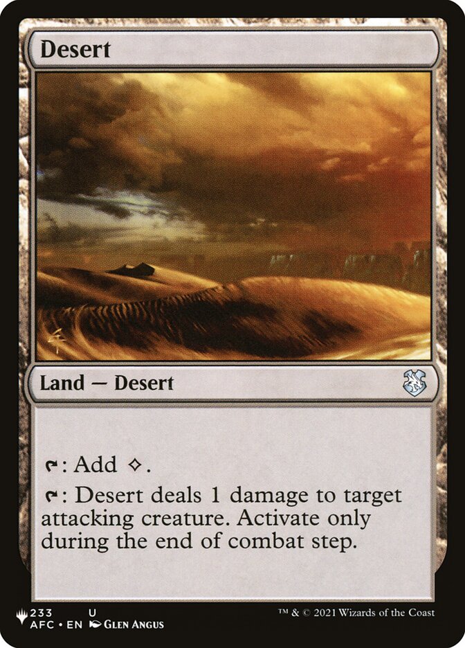 Desert [The List] | North Game Den