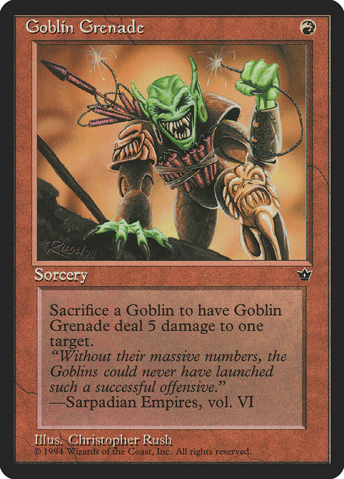 Goblin Grenade (Christopher Rush) [Fallen Empires] | North Game Den