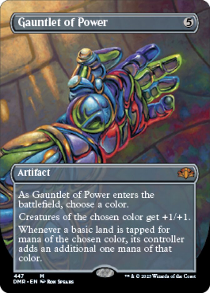 Gauntlet of Power (Borderless Alternate Art) [Dominaria Remastered] | North Game Den