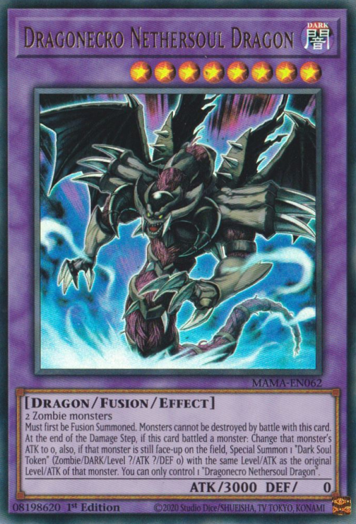 Dragonecro Nethersoul Dragon [MAMA-EN062] Ultra Rare | North Game Den