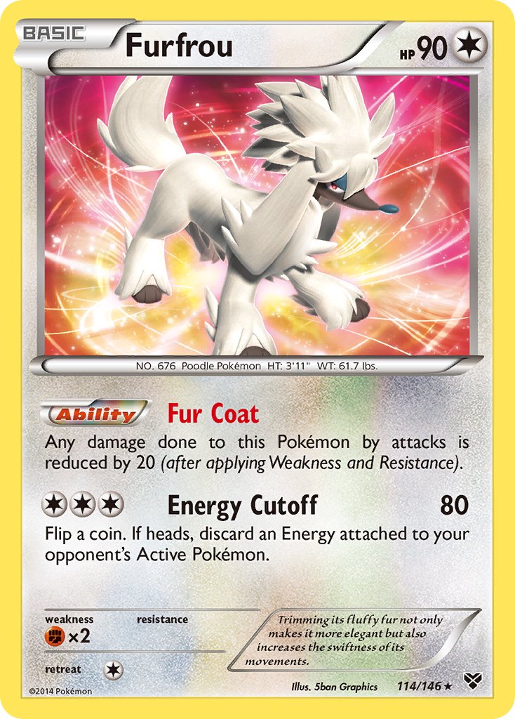 Furfrou (114/146)(Cosmos Holo) (Blister Exclusive) [XY: Base Set] | North Game Den