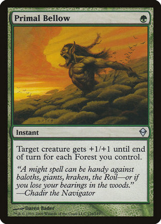 Primal Bellow [Zendikar] | North Game Den