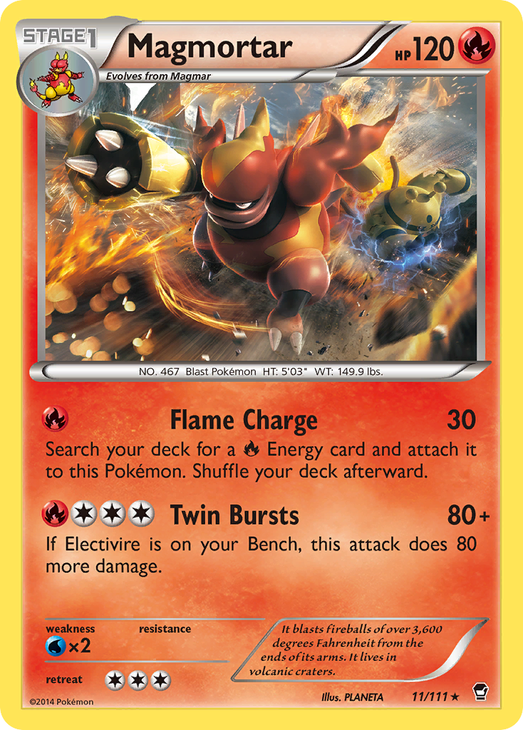Magmortar (11/111) [XY: Furious Fists] | North Game Den