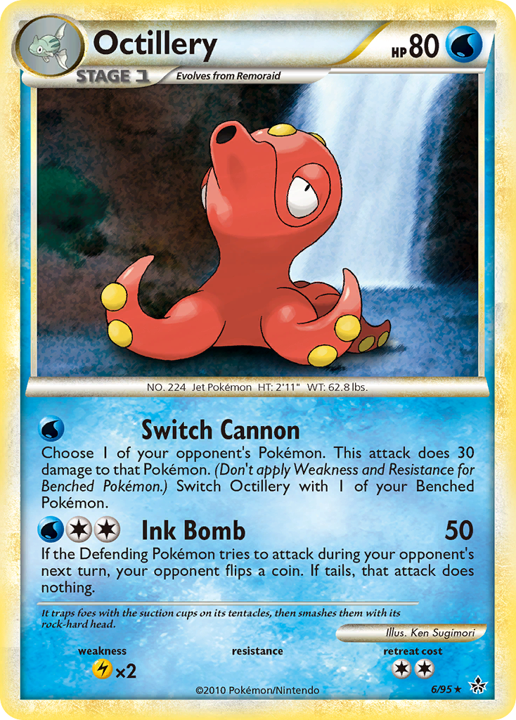 Octillery (6/95) [HeartGold & SoulSilver: Unleashed] | North Game Den