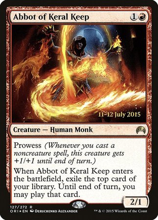 Abbot of Keral Keep [Magic Origins Promos] | North Game Den