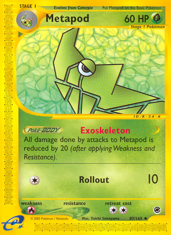 Metapod (87/165) [Expedition: Base Set] | North Game Den