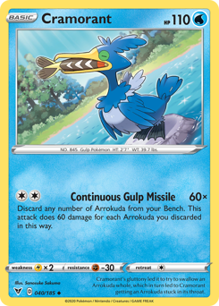 Cramorant (040/185) [Sword & Shield: Vivid Voltage] | North Game Den