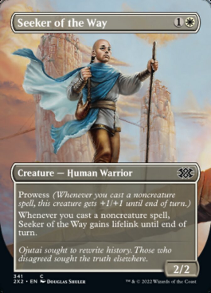 Seeker of the Way (Borderless Alternate Art) [Double Masters 2022] | North Game Den