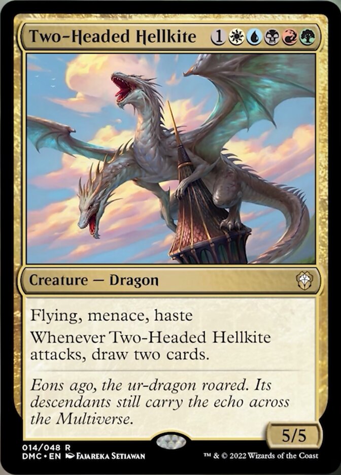 Two-Headed Hellkite [Dominaria United Commander] | North Game Den