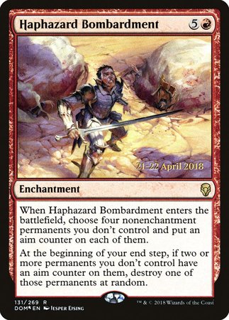 Haphazard Bombardment [Dominaria Promos] | North Game Den