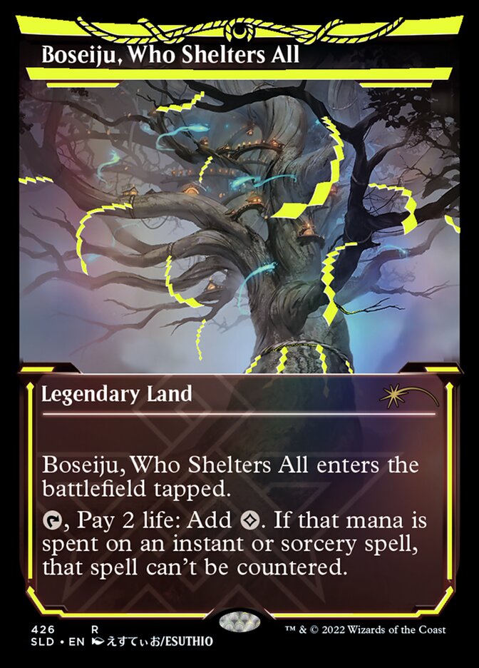 Boseiju, Who Shelters All (Neon Ink Yellow) [Secret Lair Drop Series] | North Game Den