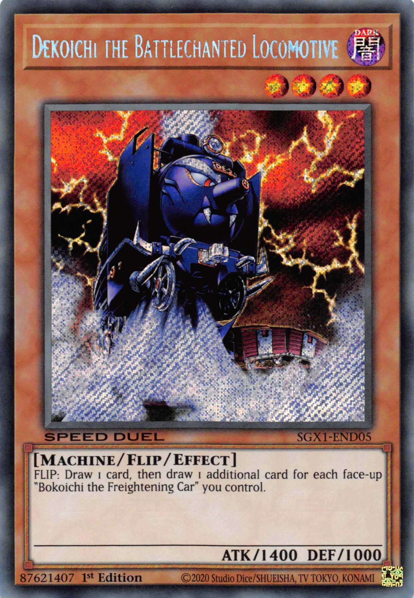 Dekoichi the Battlechanted Locomotive [SGX1-END05] Secret Rare | North Game Den