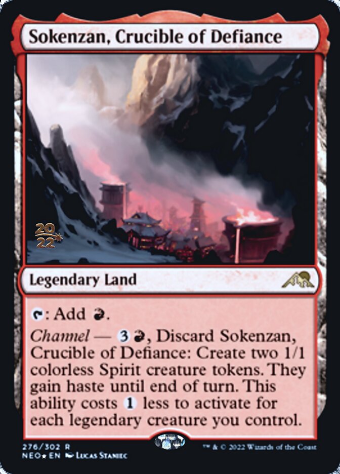 Sokenzan, Crucible of Defiance [Kamigawa: Neon Dynasty Prerelease Promos] | North Game Den