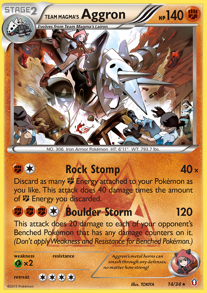 Team Magma's Aggron (14/34) [XY: Double Crisis] | North Game Den