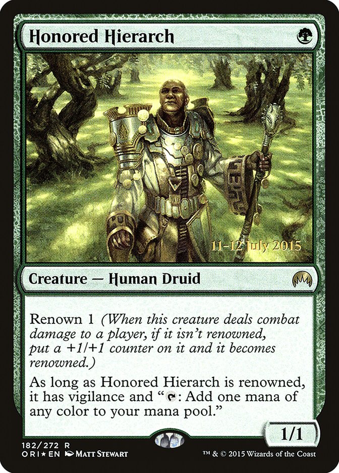 Honored Hierarch [Magic Origins Prerelease Promos] | North Game Den