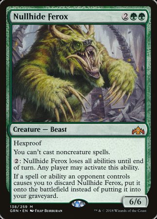 Nullhide Ferox [Guilds of Ravnica] | North Game Den