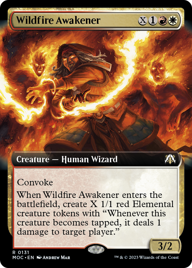 Wildfire Awakener (Extended Art) [March of the Machine Commander] | North Game Den