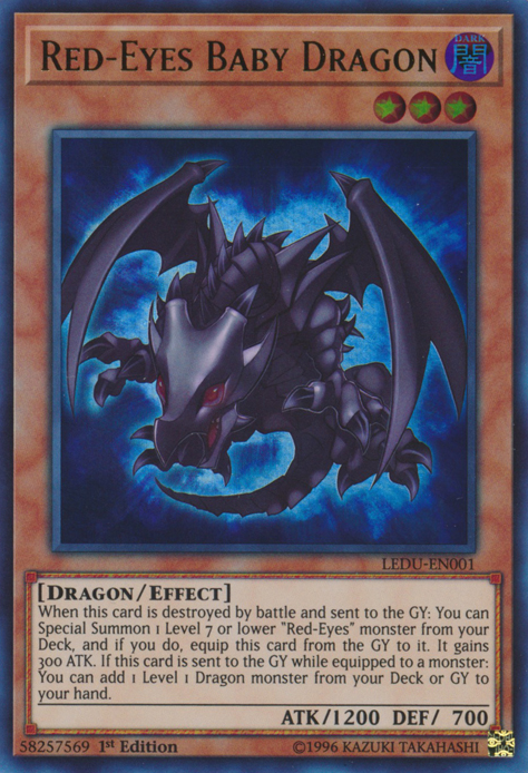 Red-Eyes Baby Dragon [LEDU-EN001] Ultra Rare | North Game Den