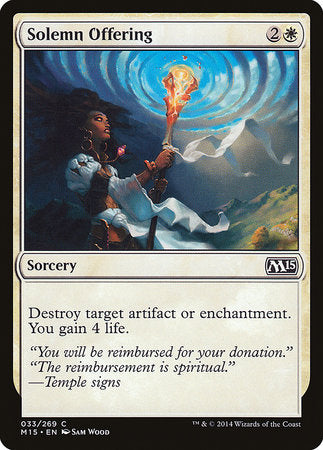 Solemn Offering [Magic 2015] | North Game Den