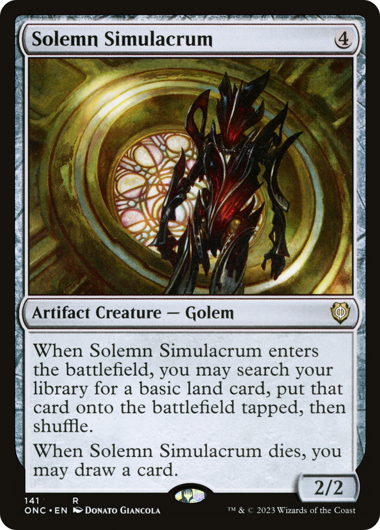 Solemn Simulacrum [Phyrexia: All Will Be One Commander] | North Game Den