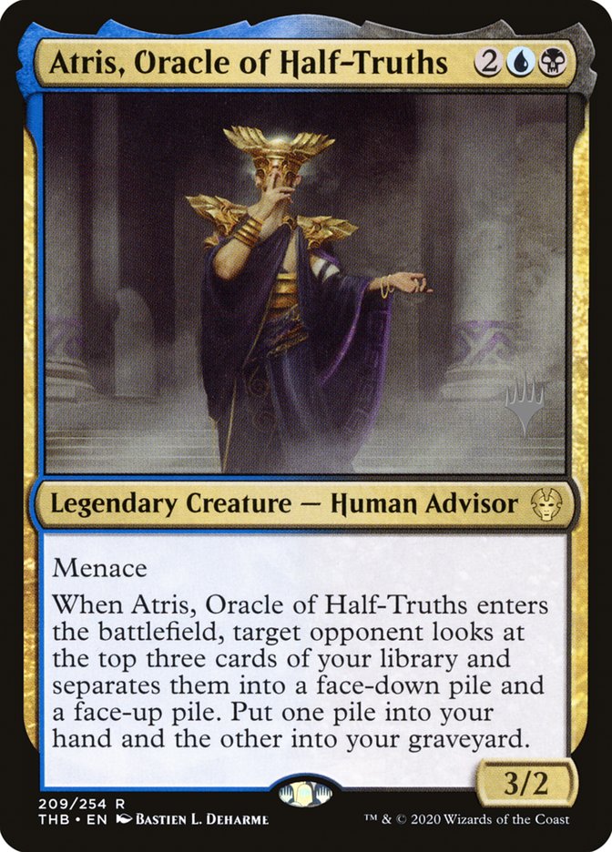 Atris, Oracle of Half-Truths (Promo Pack) [Theros Beyond Death Promos] | North Game Den