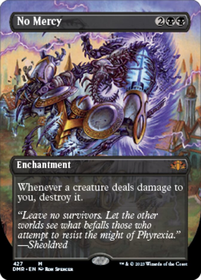 No Mercy (Borderless Alternate Art) [Dominaria Remastered] | North Game Den
