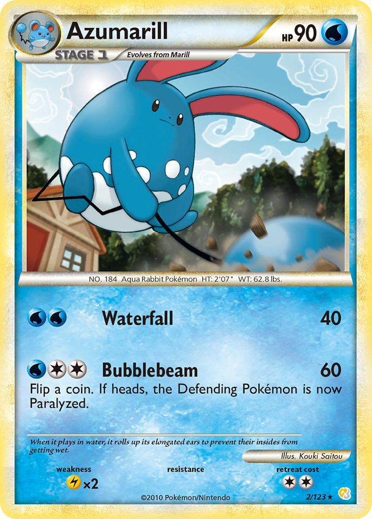 Azumarill (2/123) [HeartGold & SoulSilver: Base Set] | North Game Den