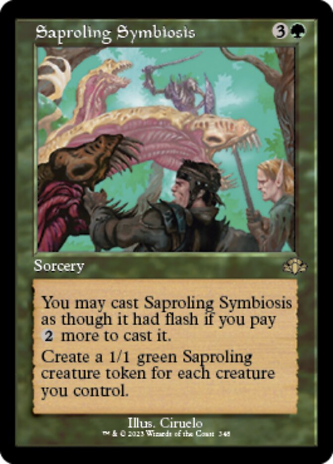 Saproling Symbiosis (Retro) [Dominaria Remastered] | North Game Den