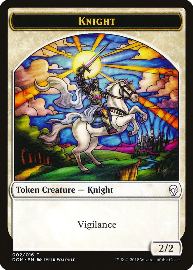 Knight (002/016) [Dominaria Tokens] | North Game Den