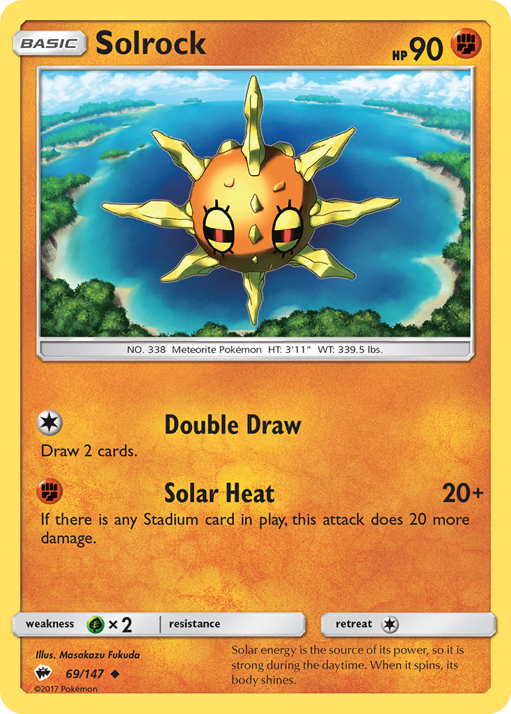 Solrock (69/147) [Sun & Moon: Burning Shadows] | North Game Den