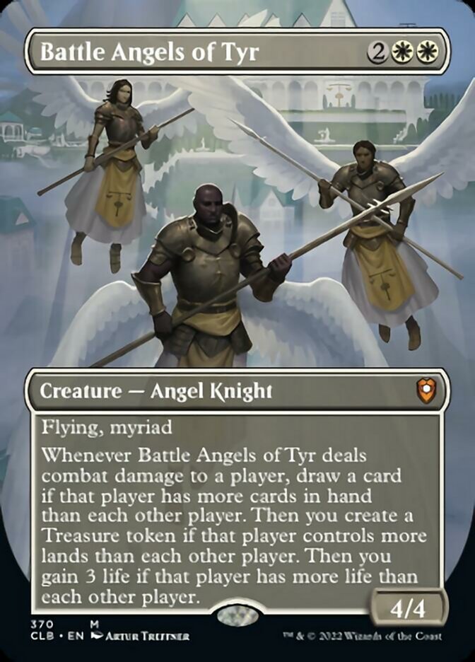 Battle Angels of Tyr (Borderless Alternate Art) [Commander Legends: Battle for Baldur's Gate] | North Game Den