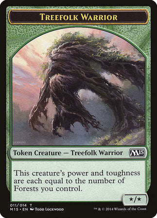 Treefolk Warrior Token [Magic 2015 Tokens] | North Game Den