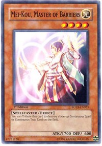 Mei-kou, Master of Barriers [FOTB-EN025] Common | North Game Den