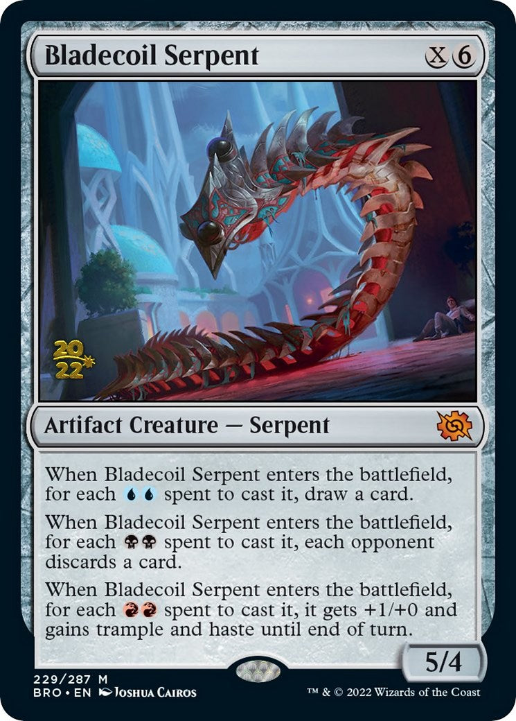 Bladecoil Serpent [The Brothers' War: Prerelease Promos] | North Game Den
