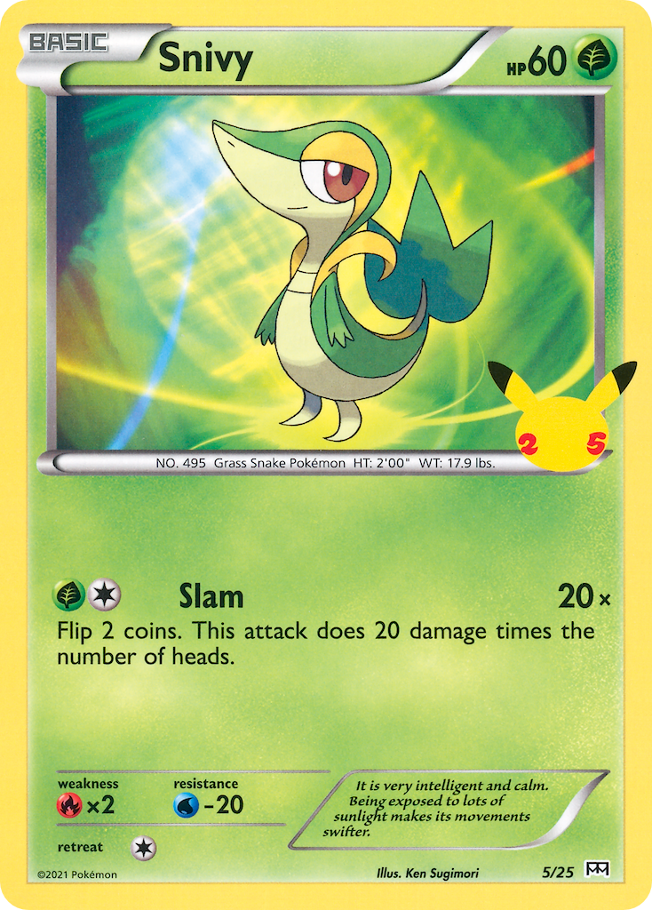 Snivy (5/25) [McDonald's 25th Anniversary] | North Game Den