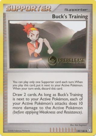 Bucks Training (130/146) (Prerelease Promo) [Diamond & Pearl: Legends Awakened] | North Game Den