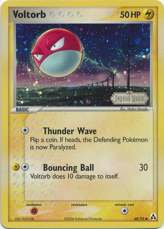 Voltorb (68/92) (Stamped) [EX: Legend Maker] | North Game Den