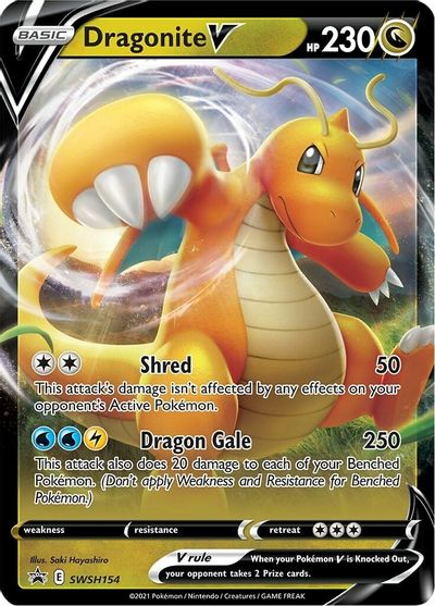 Dragonite V (SWSH154) [Sword & Shield: Black Star Promos] | North Game Den